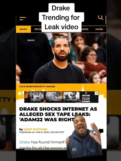 leaked drake|Drake Shocks Internet As Alleged Sex Tape Leaks 